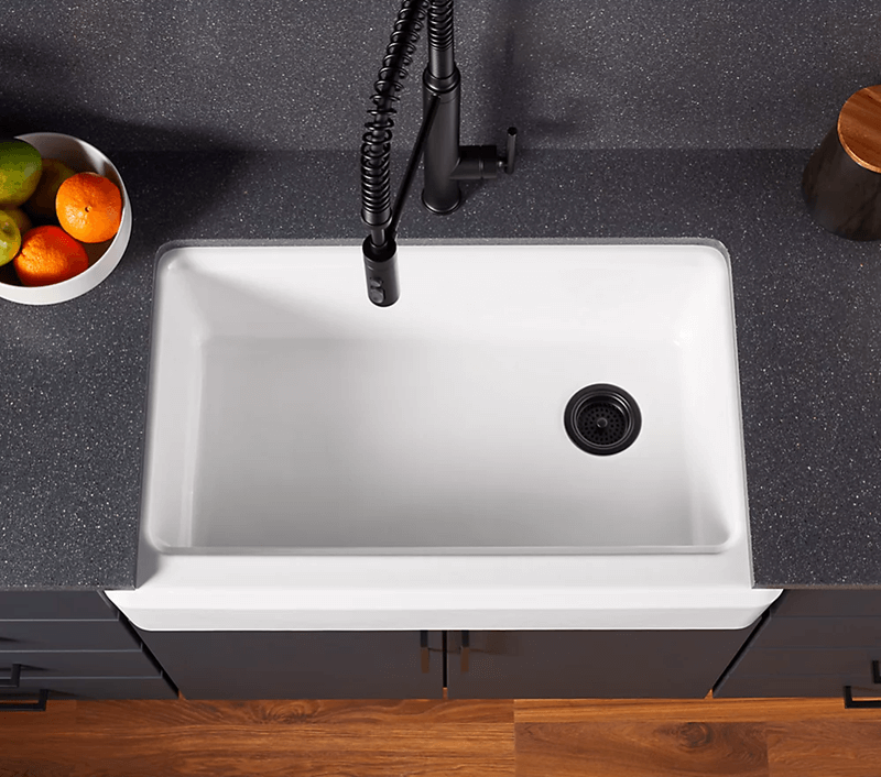 kohler riverby cast iron sink