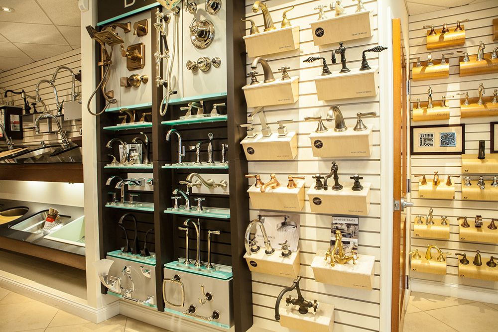 Wall of bathroom and kitchen faucets | Bath and Kitchen Supply store Norristown PA | Weinstein Collegeville