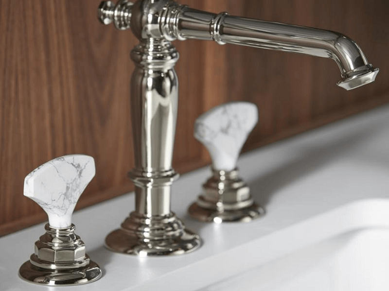 Kohler Artifacts decorative handles on bathroom sink | bathroom accessories | Weinstein Collegeville