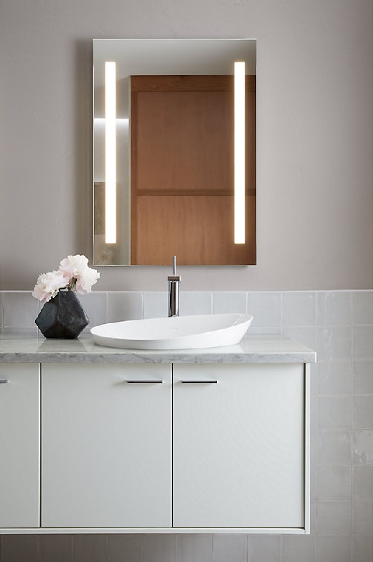 Kohler Verdera lighted cabient and mirror in bathroom | lighted medicine cabinets near Royersford | Weinstein Collegeville