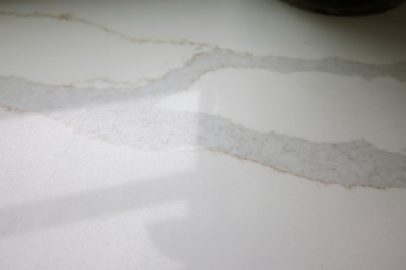 Close up with quartz countertop